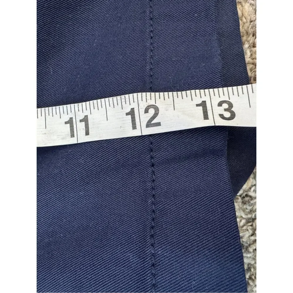 J Crew Navy Blue Chino Shorts Womens 4 Preppy Casual Golf Summer Classic